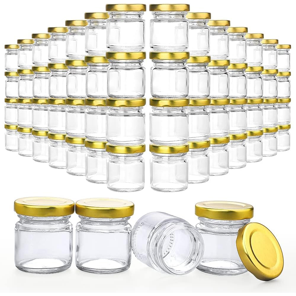 Candle Making Jars With Lids - برطمانات زجاجية صغيرة مع أغطية، برطمانات