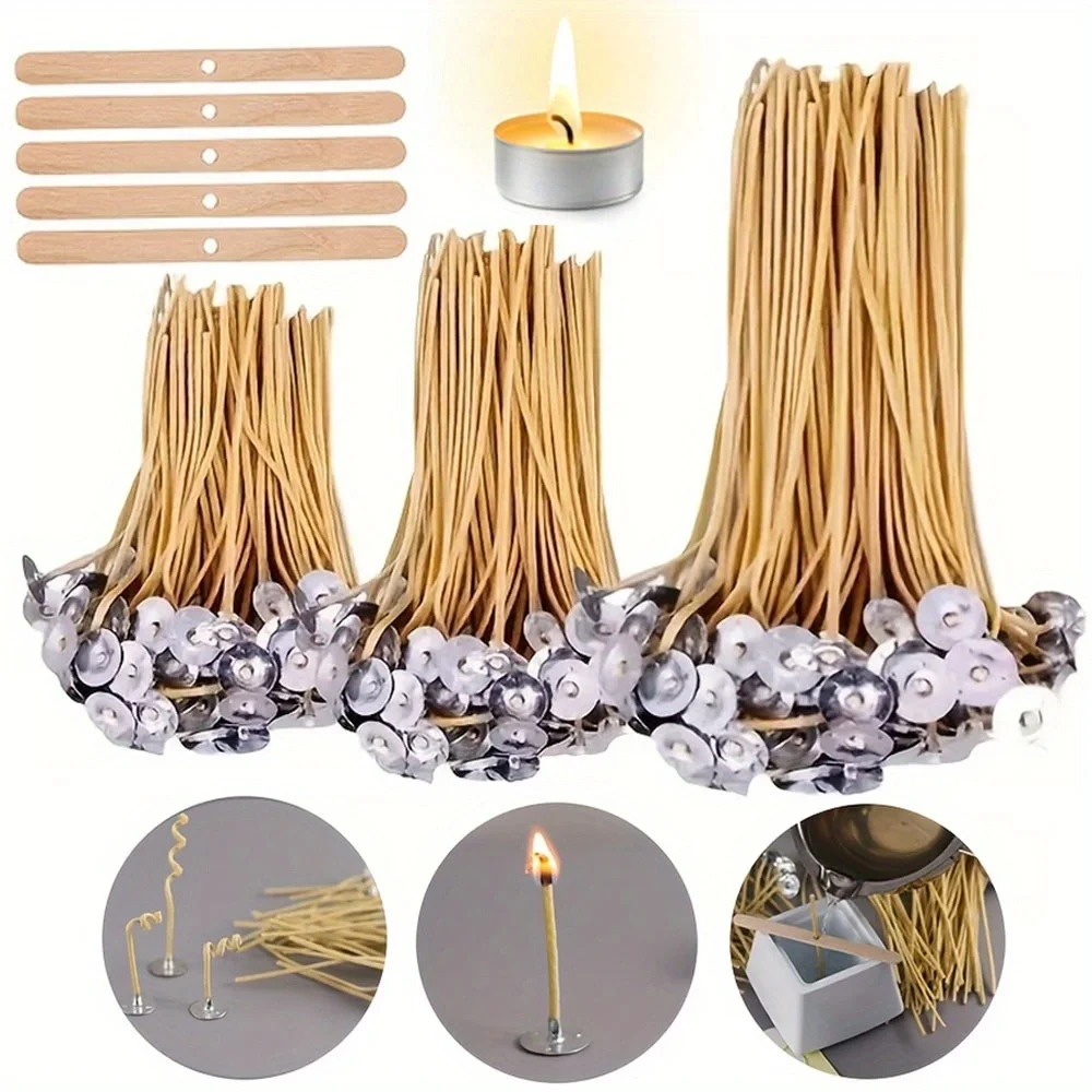 Candle Making Video - شمعة الفتائل 50 قطعة 8 بوصة