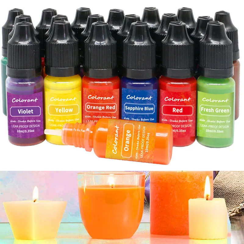 Candle Dye Chip - 20 ألوان عالية التركيز اليدوية شمعة