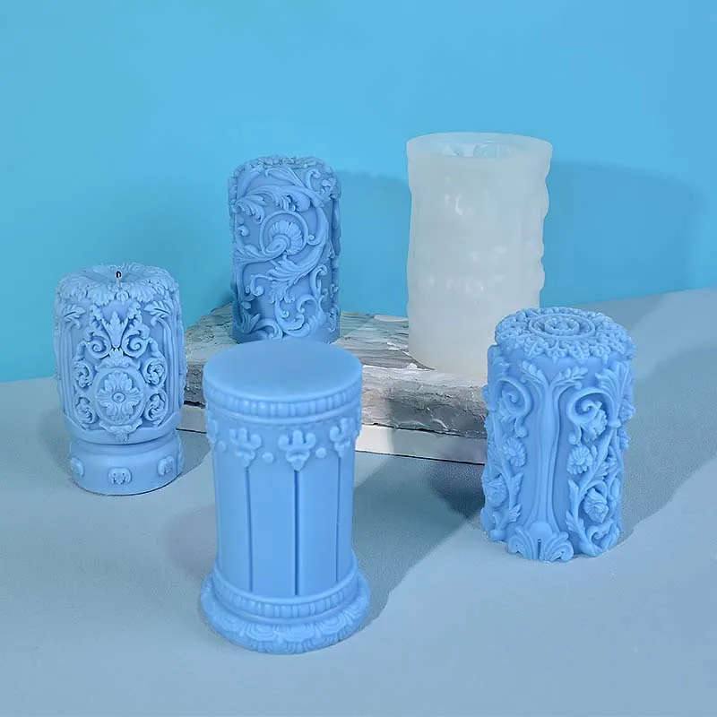 Candle Making Party - منحوتة العمود الروماني شمعة قالب من