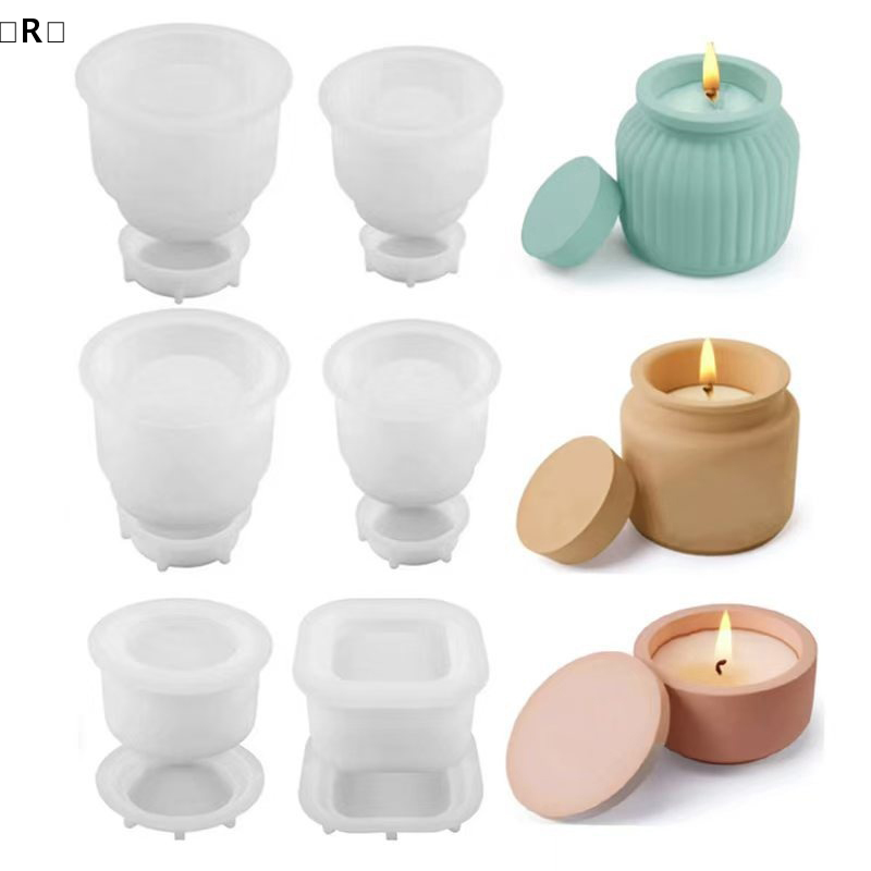 مجموعة واحدة من قالب السيليكون - مراجعة Candle Making Jars With Lids وسعره