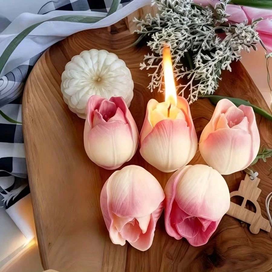 قوالب سيليكون على شكل زهرة الأ - مراجعة Candle Making Party وسعره