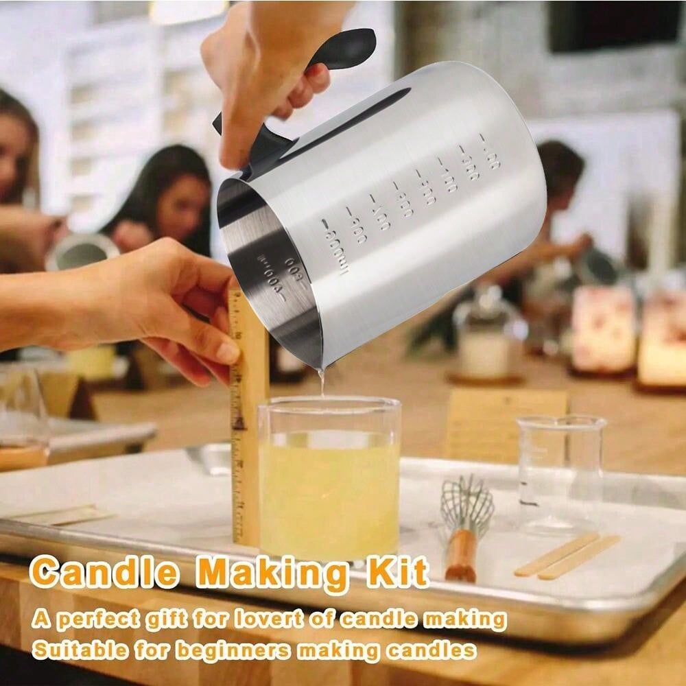 وعاء صب الشموع مع لوحة تسخين ك - مراجعة Candle Making Video وسعره