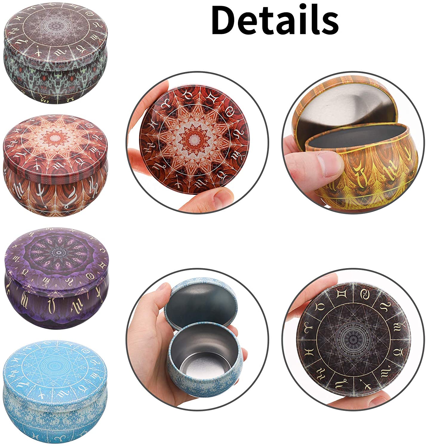 12 عبوة من علب الشموع المستدير - مراجعة Candle Making Jars With Lids وسعره