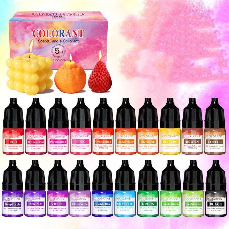 20 لون شمعة أصباغ الصباغ الروا - مراجعة Candle Dye Chip وسعره