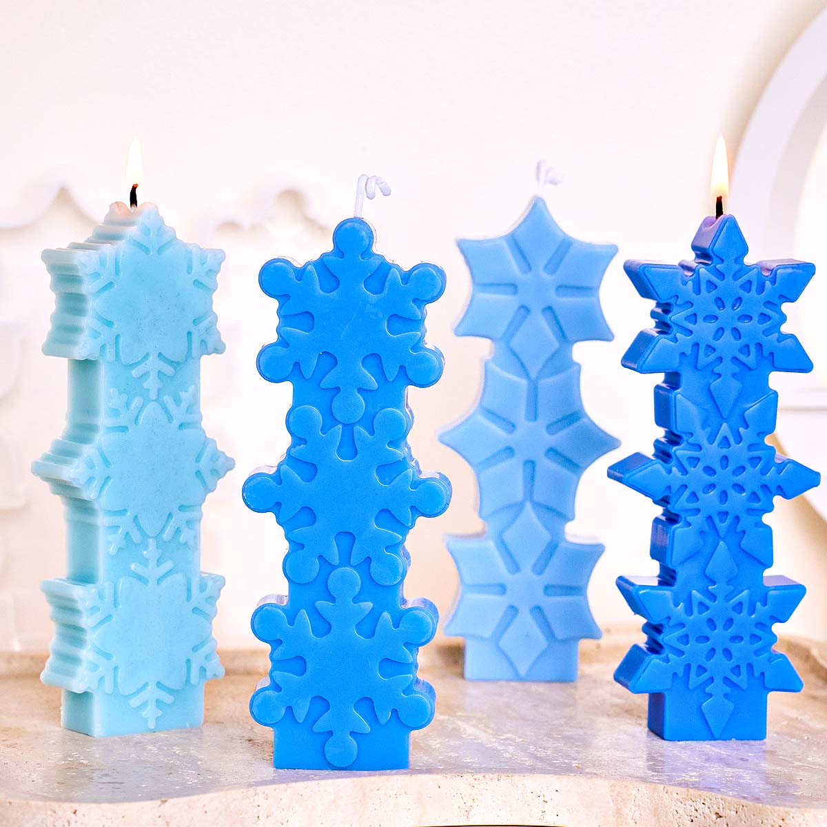 عيد الميلاد ندفة الثلج قالب شم - مراجعة Candle Making Party وسعره