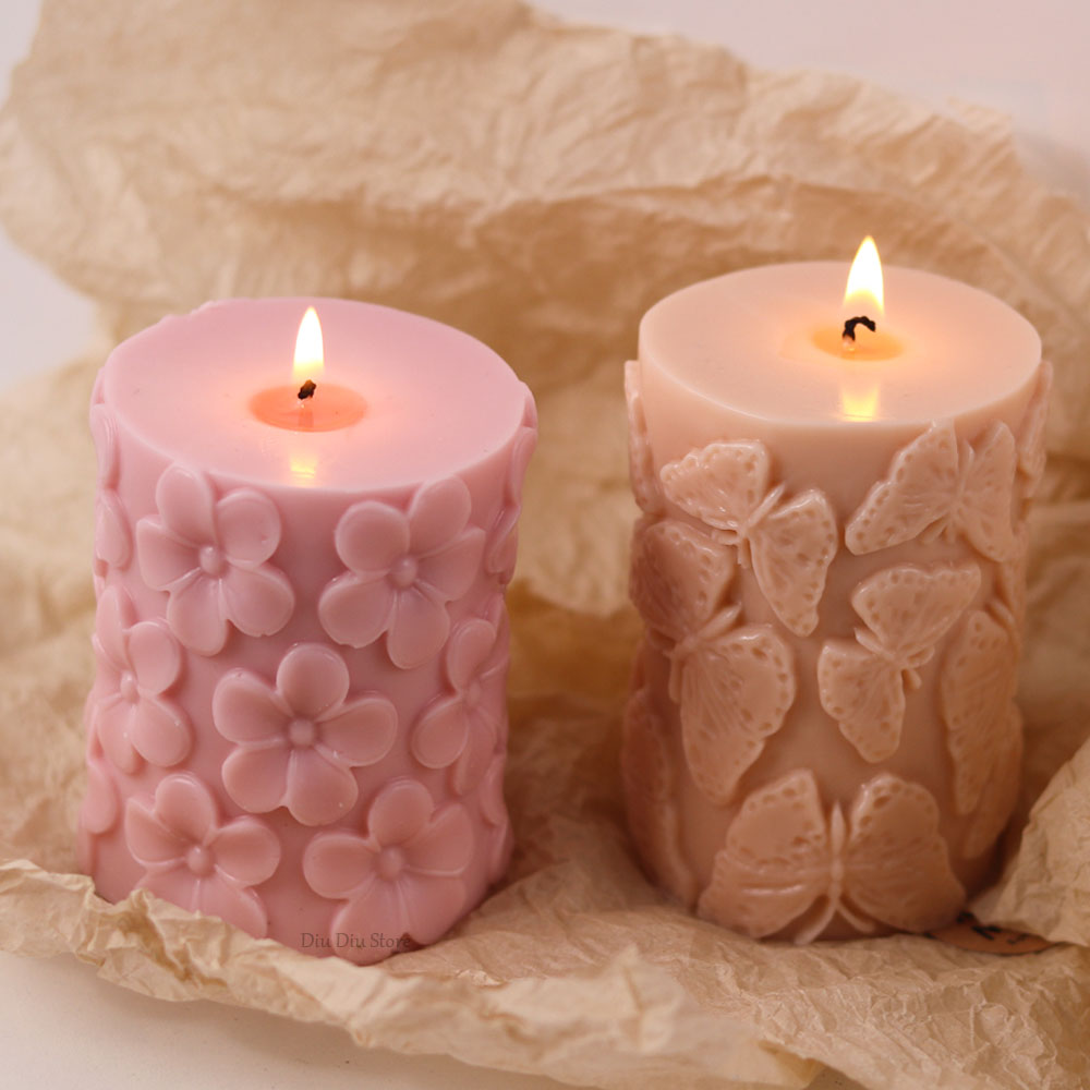زهرة فراشة عمودي سيليكون قالب  - مراجعة Candle Making Party وسعره