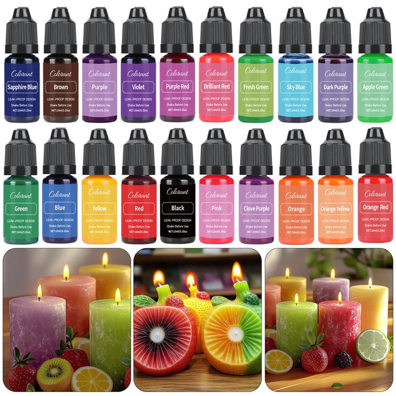 20 ألوان شمعة الشمع الصباغ تلو - مراجعة Candle Dye Chip وسعره