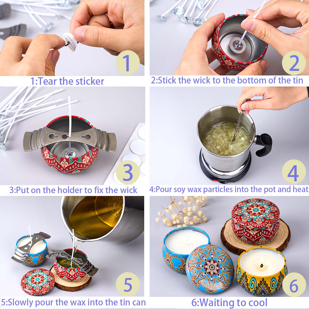مجموعة أدوات صنع الشموع المعطر - مراجعة Candle Making Video وسعره