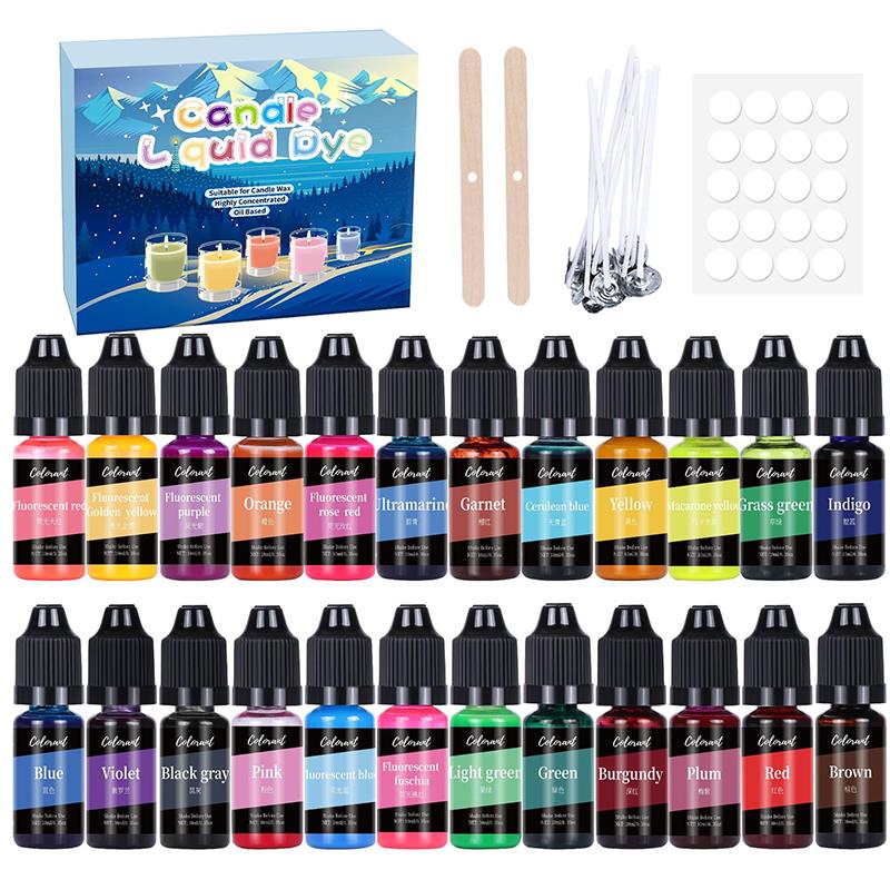 20/24 ألوان شمعة أصباغ الصباغ  - مراجعة Candle Dye Chip وسعره