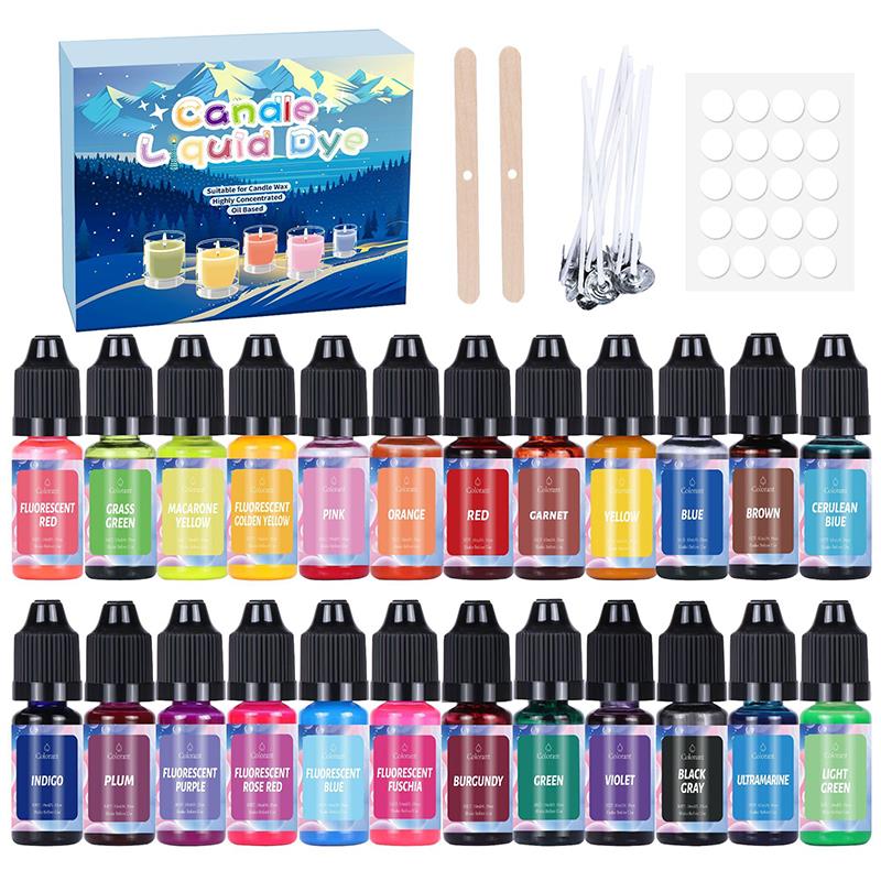20/24 ألوان شمعة أصباغ الصباغ  - مراجعة Candle Dye Chip وسعره