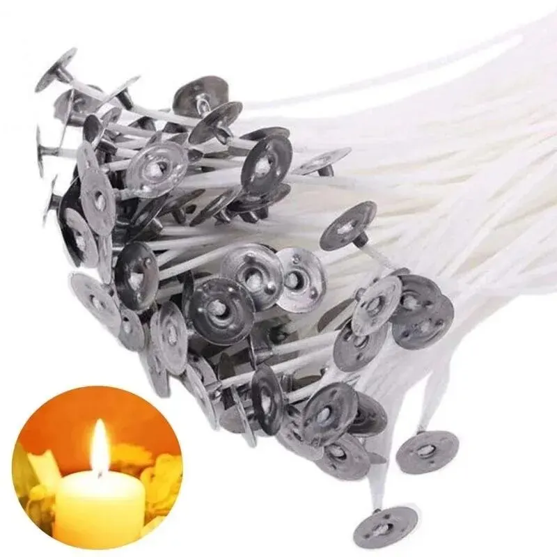 100 قطعة فتائل الشموع 9/15/20  - مراجعة Candle Making Wicks وسعره