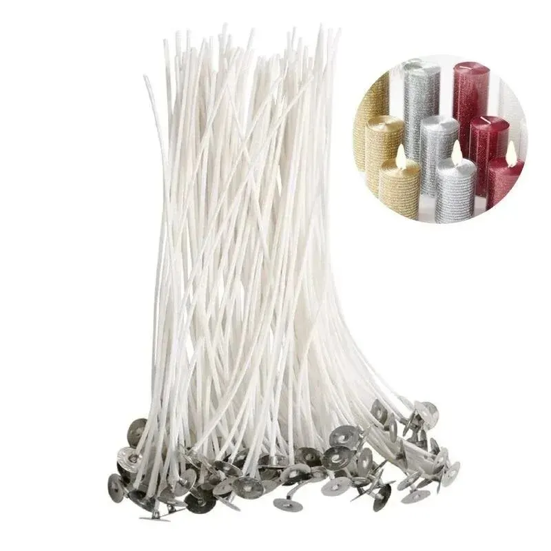 100 قطعة فتائل الشموع 9/15/20  - مراجعة Candle Making Wicks وسعره